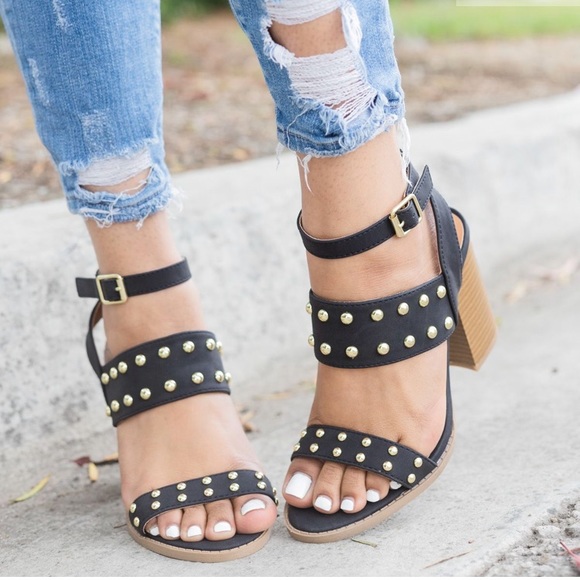 A Mermaid’s Epiphany Shoes - 🆕SALE💥Solange Studded Strappy Heels